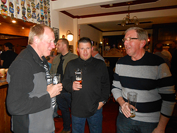 Jim, McMenemy Mike and Ray the Fish were on hand to add vast experience to the Histon Mariners Campaign.
