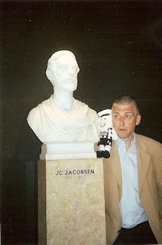 Mattie meets JC Jacobsen (the founder of carlsberg brewery) to discuss potential joint prospects & sponsorship