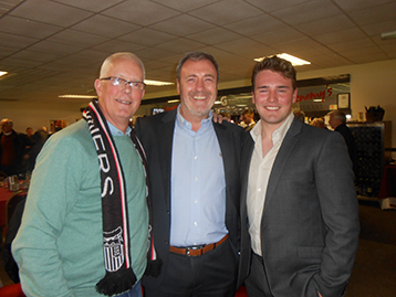 Brian with regular Larne Mariner... and Son Will a future 'Legal Bigwig' whose expertise could be very valuable.