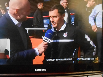 Hursty was in TV link up with his sponsors the Histon Mariners. The Chairman's insight is always appreciated by Paul.