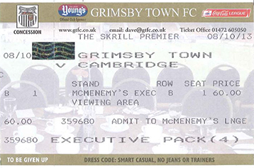 Grimsby Town v Cambridge United Ticket