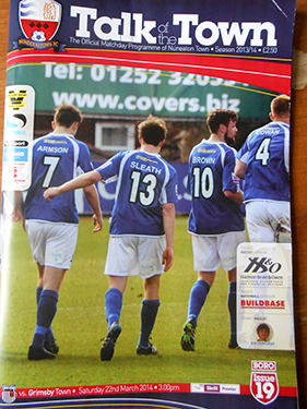 Nuneaton Town v GTFC Programme