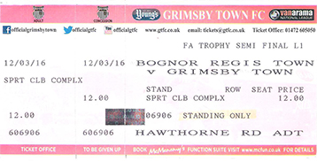 Bognor Regis Town v GTFC Ticket