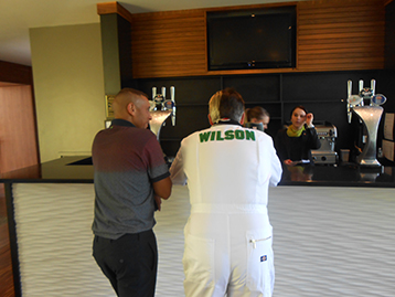Pre-match preparations at the Royal Humber saw Mr Wilson explain thoroughly his hopes and expectations for the day.