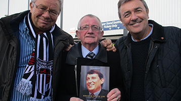 Town legend Dave Boy Boylan was on hand to welcome them to Blundell with due reverence to the legendary Graham Taylor.