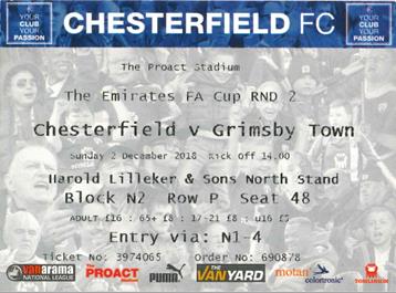 Chesterfield v GTFC Ticket