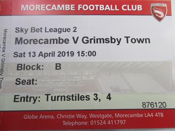 Morecambe v GTFC Ticket