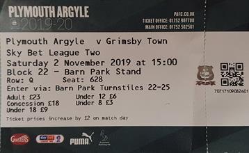 Plymouth Argle v GTFC Ticket