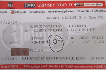 GTFC v Leyton Orient Ticket