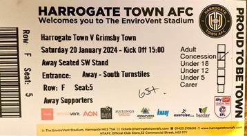 Harrogate Town v GTFC Ticket